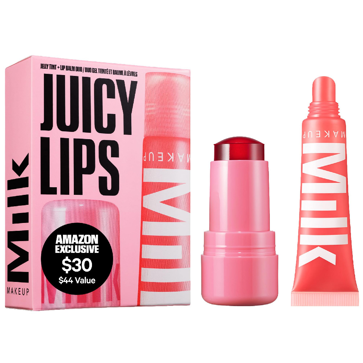 Milk Makeup Cooling Water Jelly Tint Balmade Hydrating Lip Balm Set Sheer Red