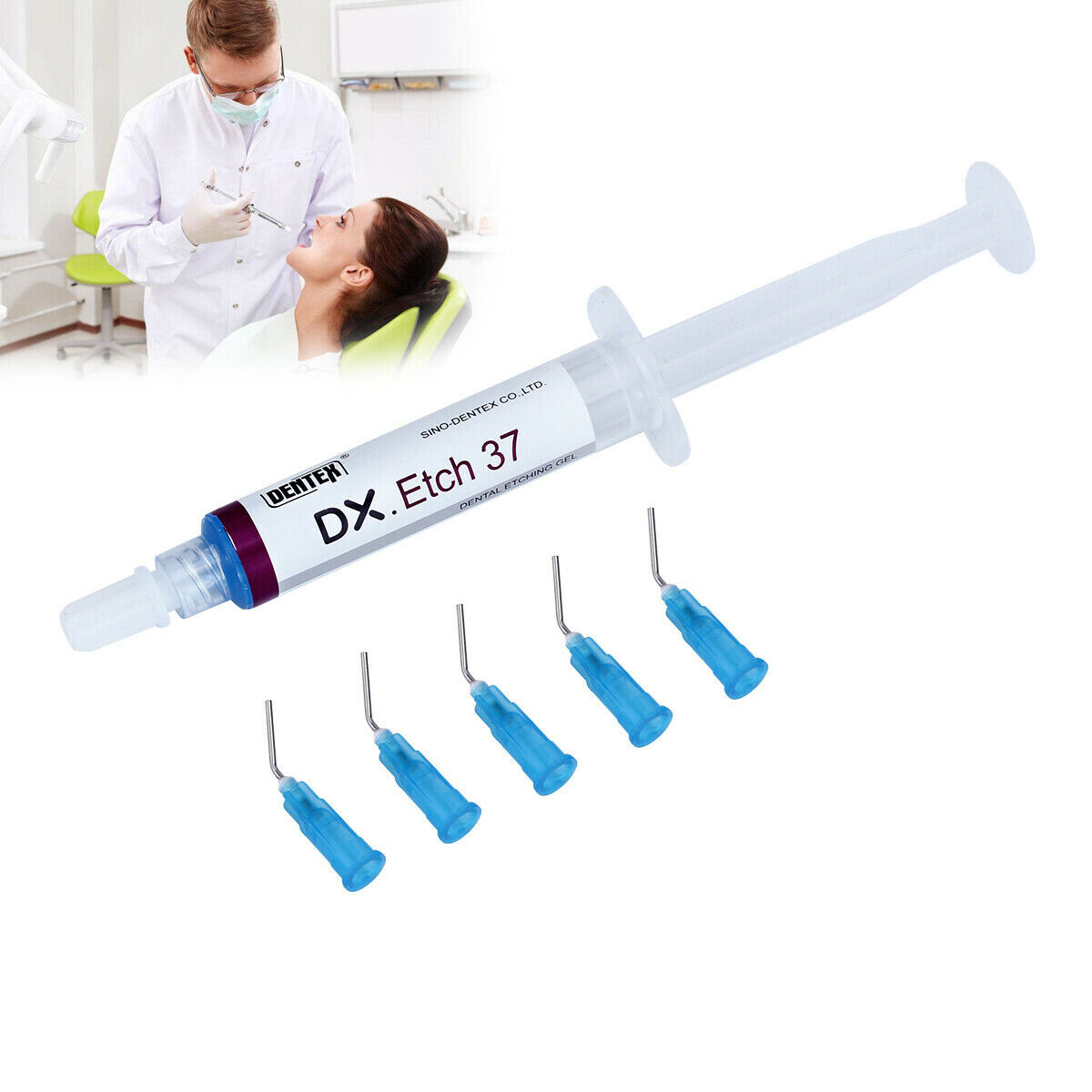dentex dentale dell’acido fosforico 37% Silica Blue Gel per adesivo & resina