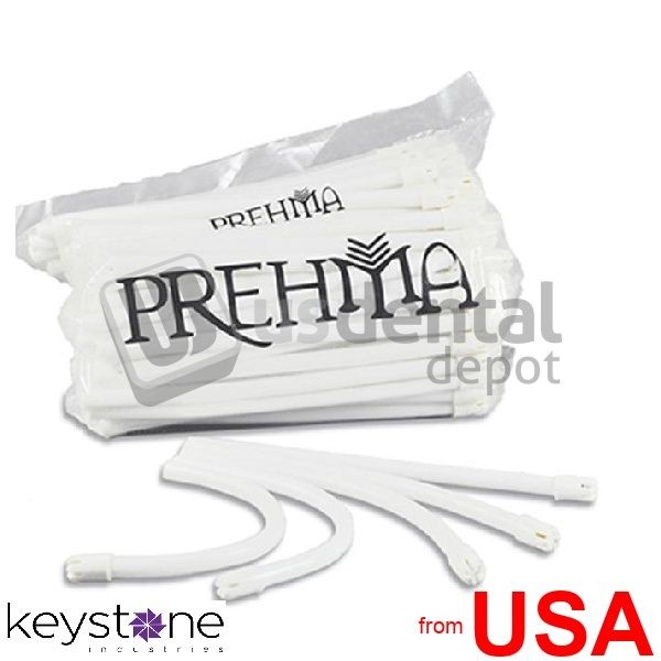 KEYSTONE Prehma Saliva Ejectors 100pk , CLEAR with BLUE Tip, Bonded Tip, 122881