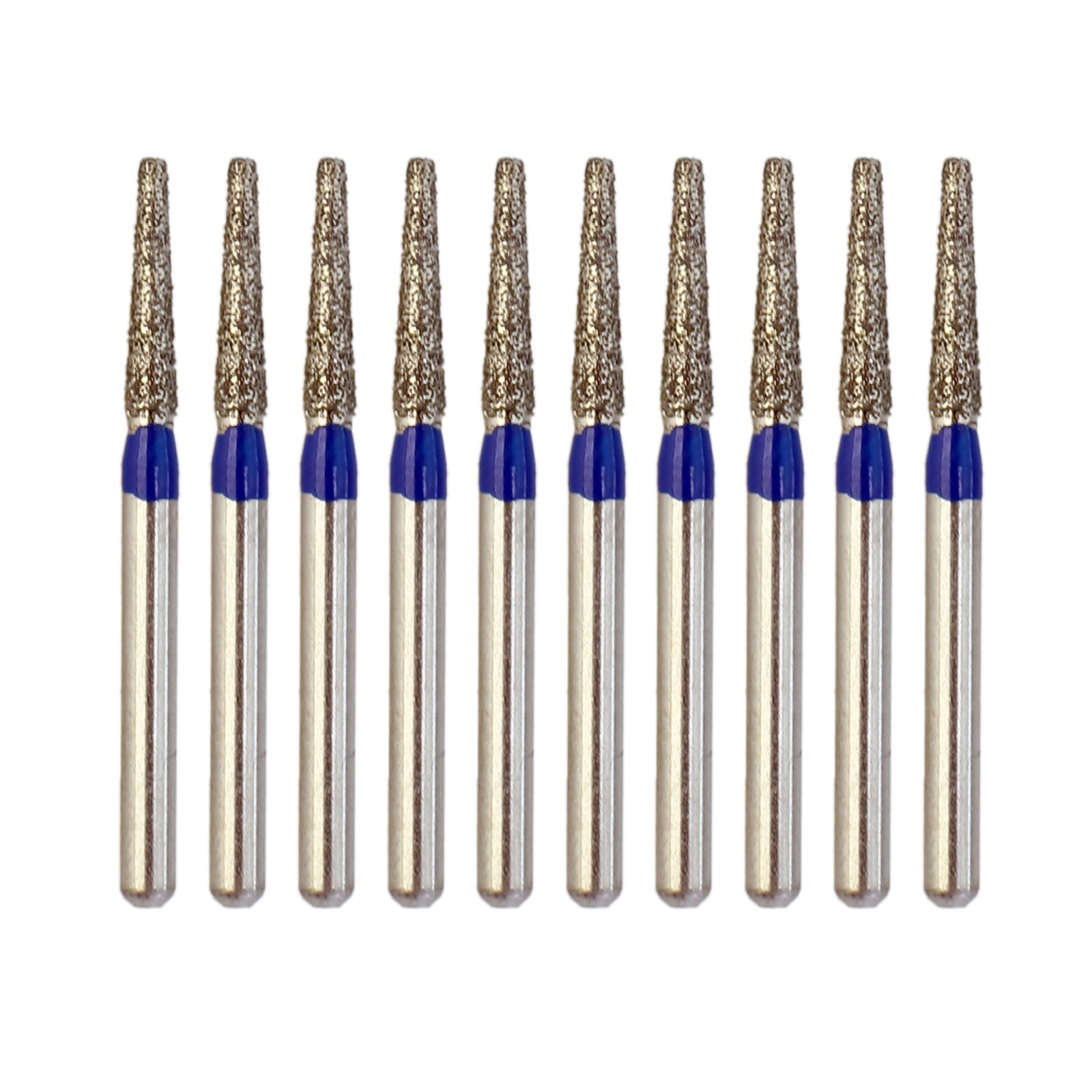 Dental Diamond Burs Taper Flat End Standard Grit TF-21 FG High Speed Handpiece