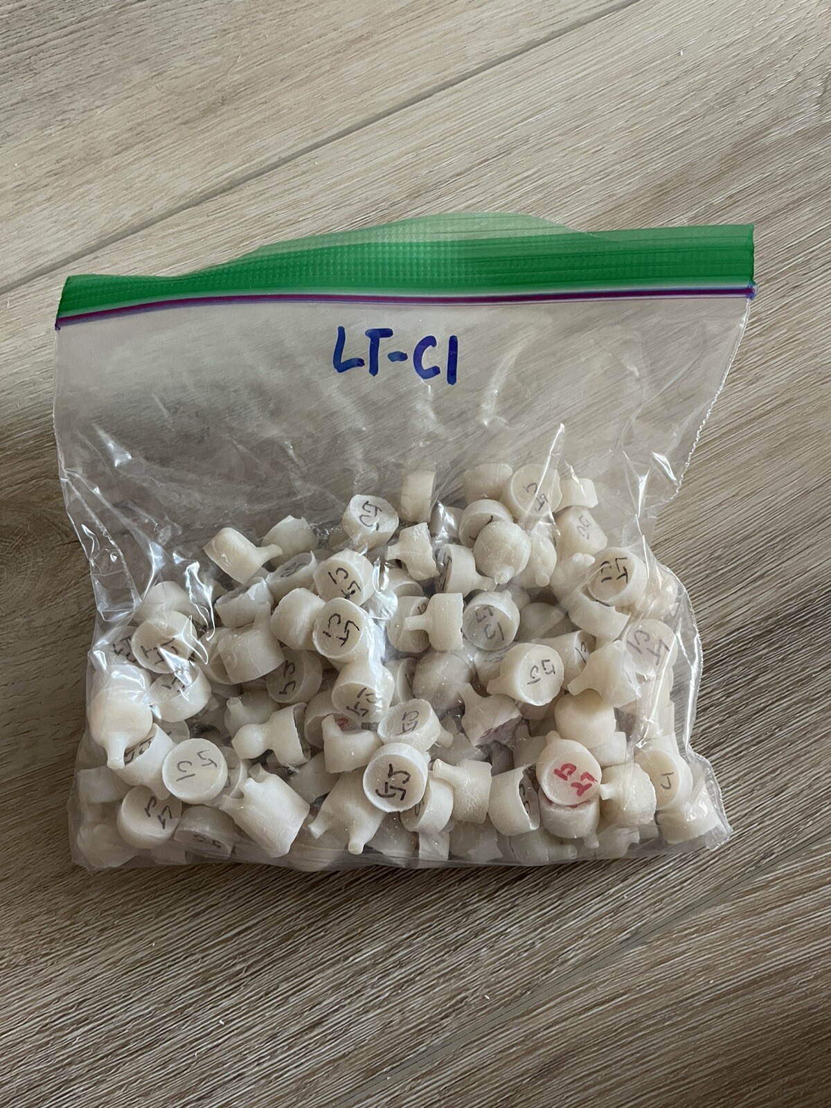 Emax Ivoclar Ingots 25 ct Labeled, Pressed Once, Shade LT-C1