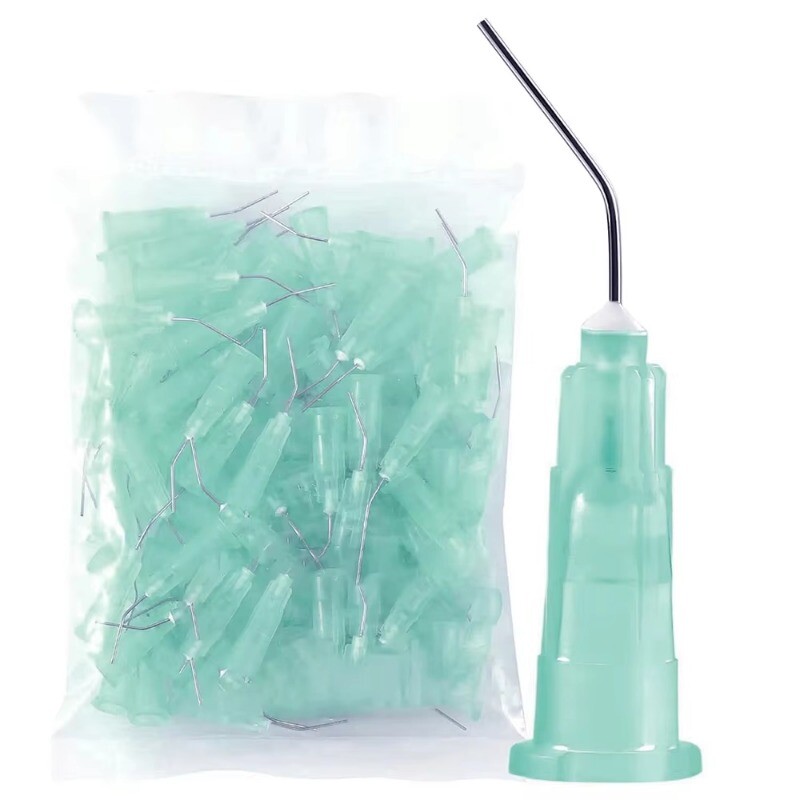 Irrigation Dental Pre Bent Needle Tips For Flow Etch Composite Resin Acid Syring