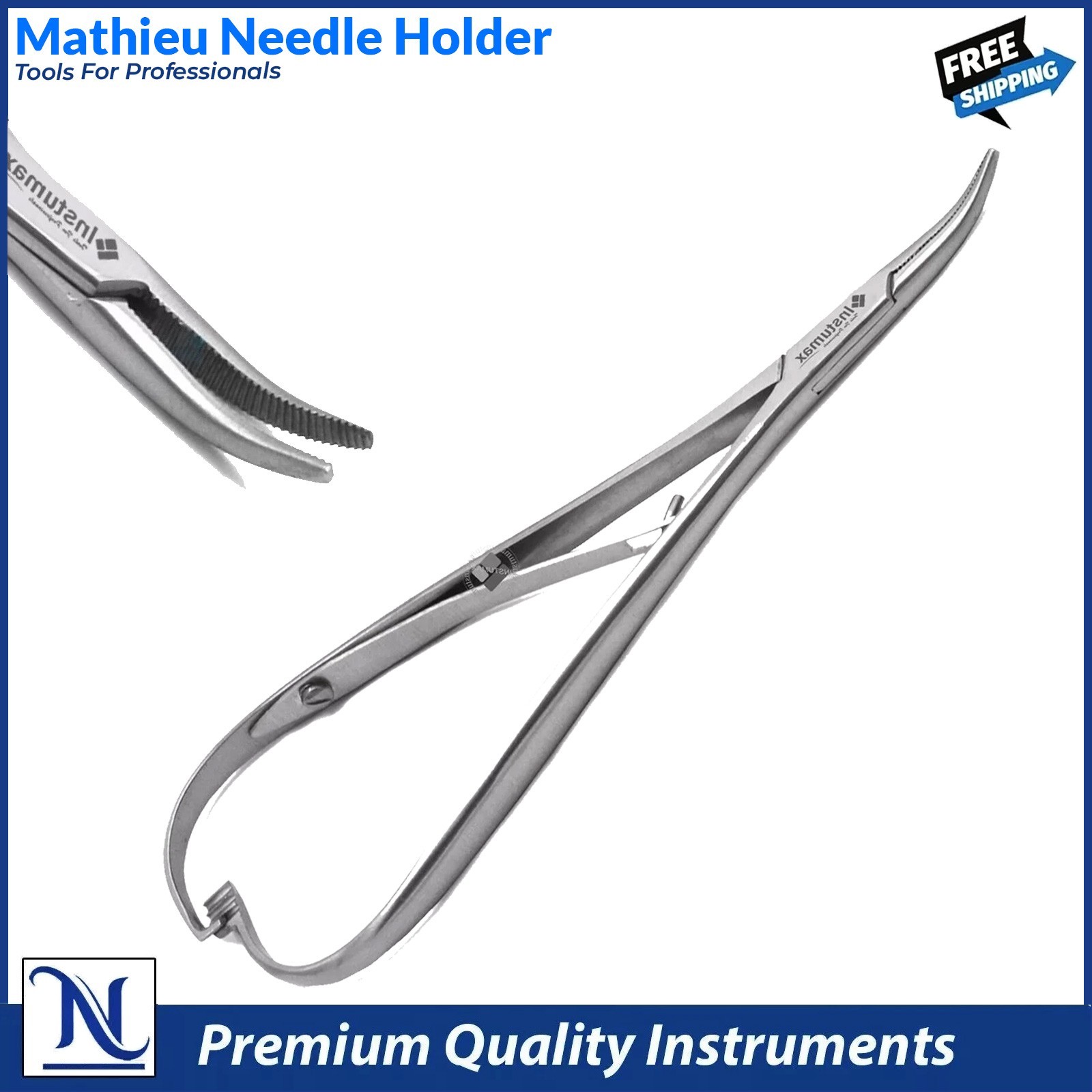 Orthodontic Mathieu Slim Line Needle Holder Forceps Ligature Pliers Narrow Tip