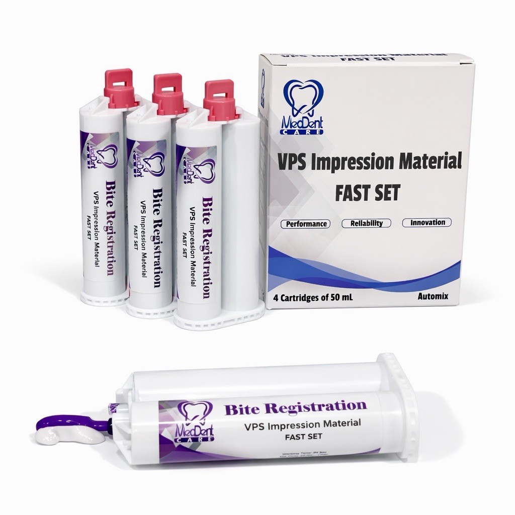Dental Impression Material Bite Registration Fast Set VPS 4X50ml Cartridges