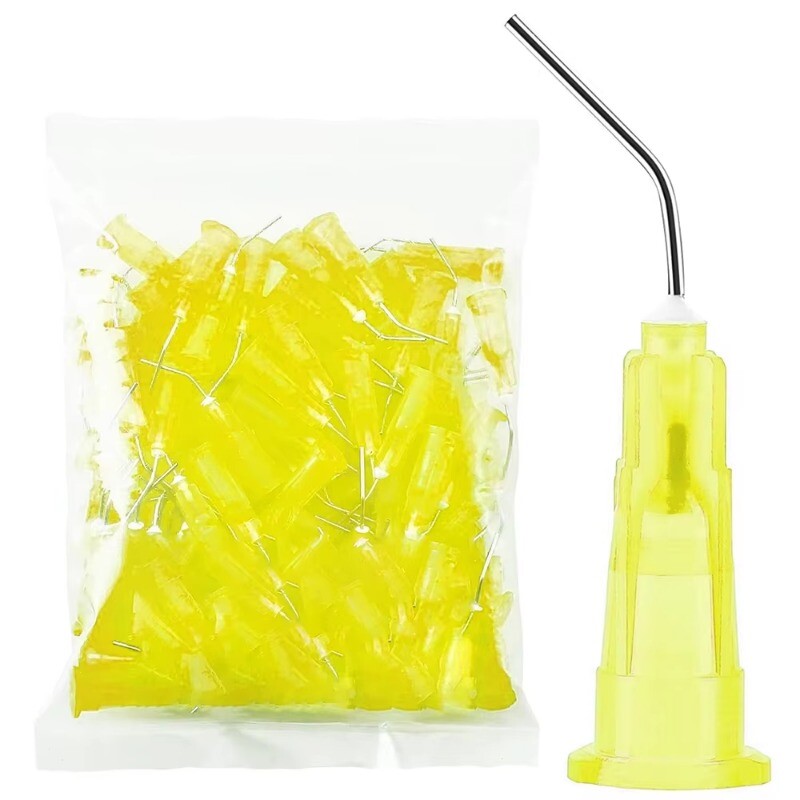 Irrigation Dental Pre Bent Needle Tips For Flow Etch Composite Resin Acid Syring