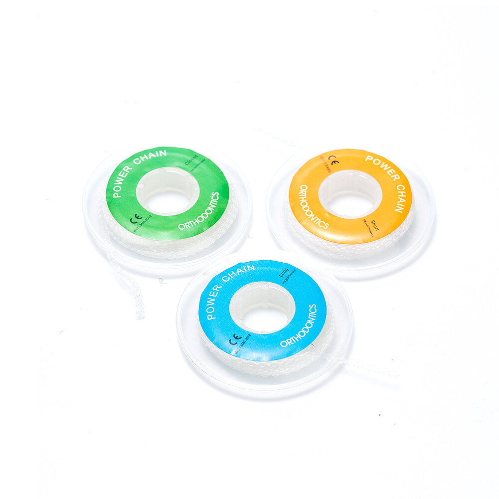 Dental Elastic Ultra Power Chain Rubber Band Orthodontic Long/Short/Continuous