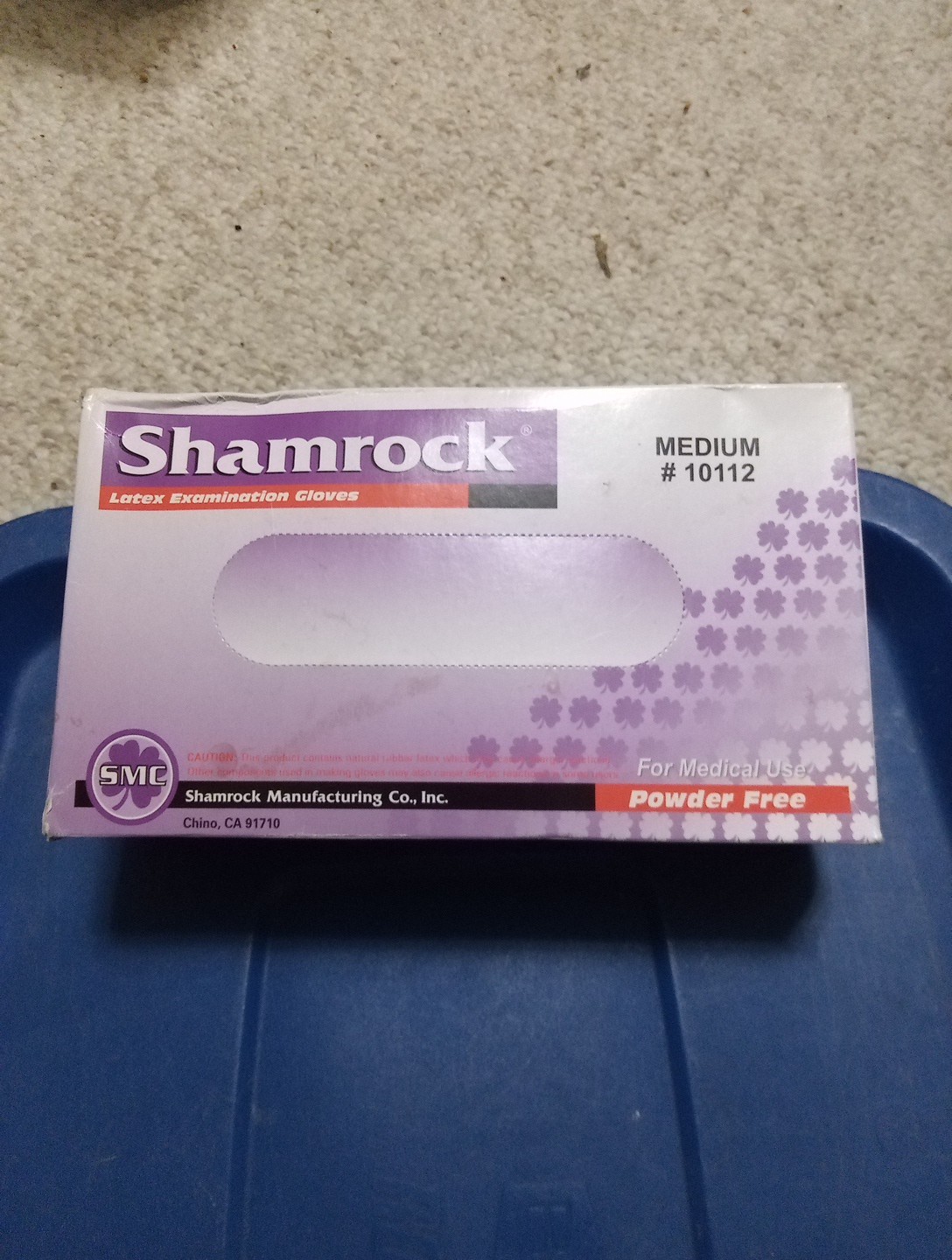 Shamrock 10112 Latex Examination Gloves, Medium – Natural
