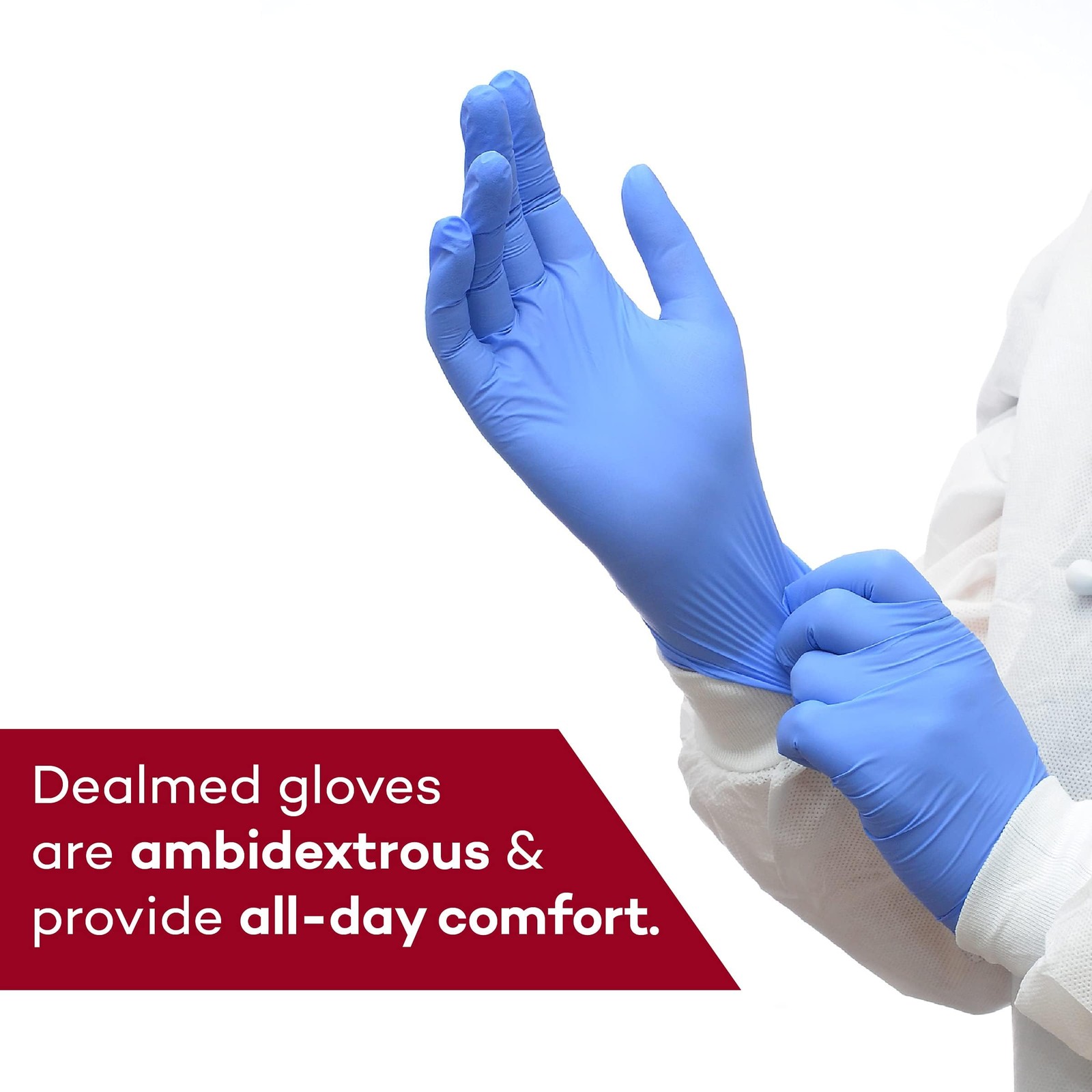 Dealmed Nitrile Exam Gloves Small (Pack of 200), Purple 1)