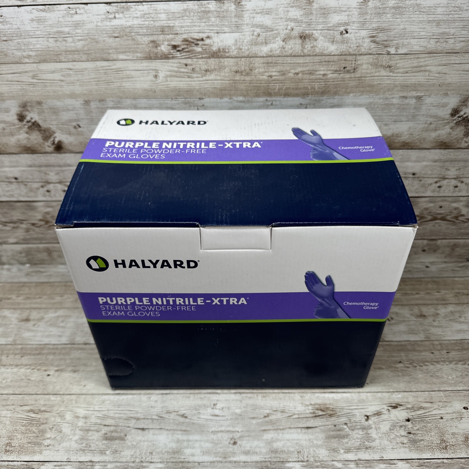Halyard Purple-XTRA Nitrile Exam Gloves STERILE *1 Box* Size: LARGE *See Date*