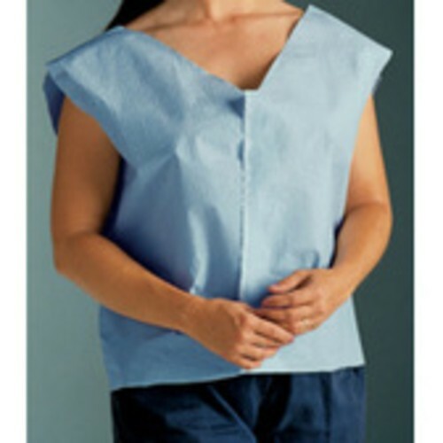 *100-Pieces* Graham Medical «30 x 21» Exam Cape Tissue/Poly/Tissue Blue 204