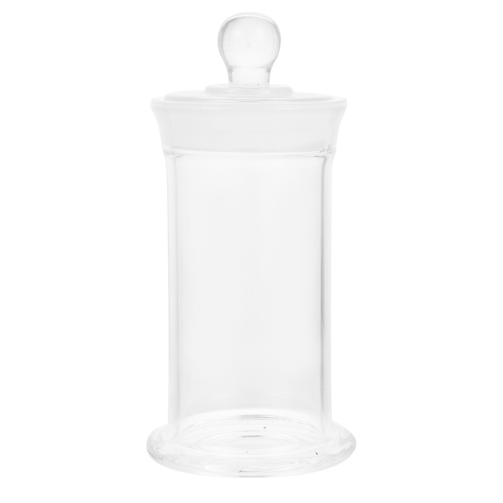 1Pcs Transparent Glass Reagent Bottle with Lid Laboratory Sample Storage