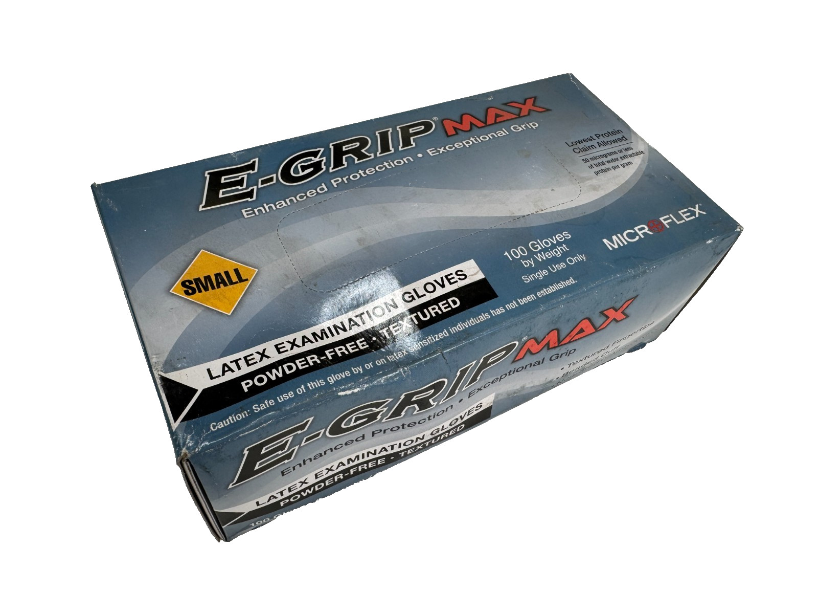 ANSELL L921 Latex Disposable Glove, Size: Small Microflex E-Grip *Box of 100*