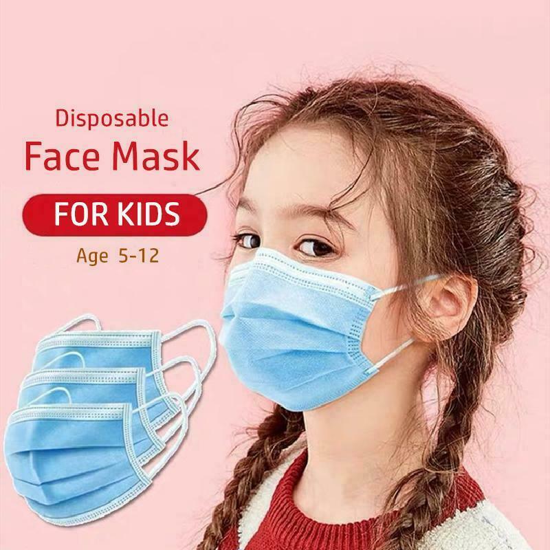 100 Pcs Kids Unisex Face Mask Mouth & Nose Protector Respirator Masks USA Seller