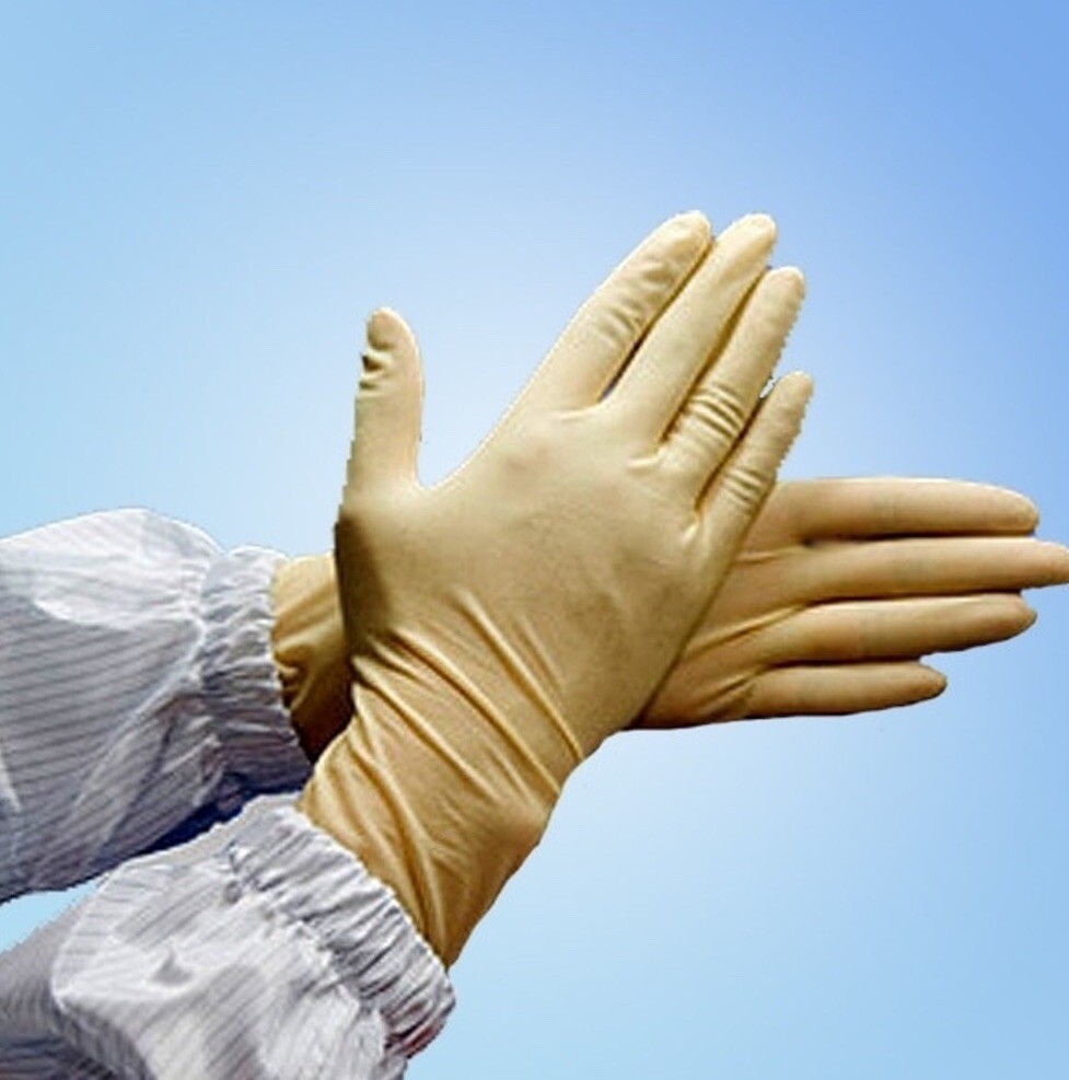 V-Clean Latex Cleanroom Gloves, 1000/case Size Small