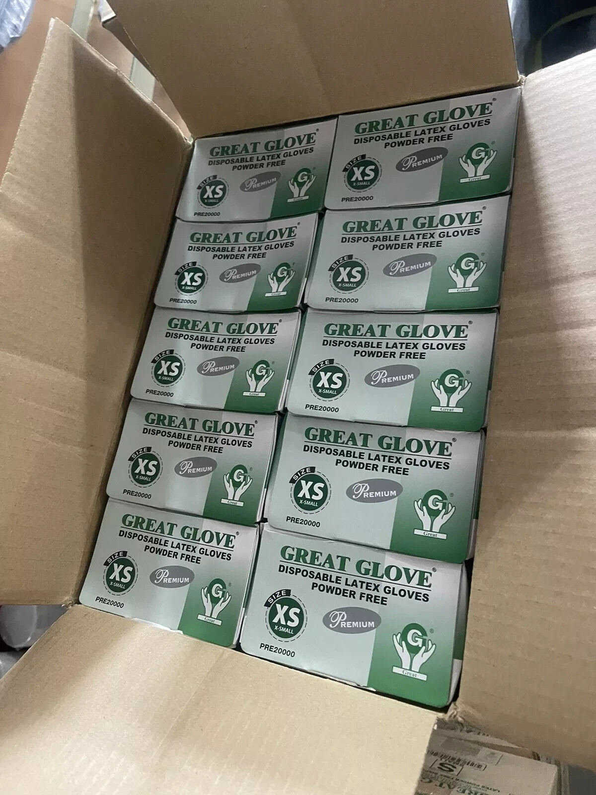 Great Glove Latex Gloves, White, Powder-Free CASE OF 1000PCS [Size – XS/S/M/L]