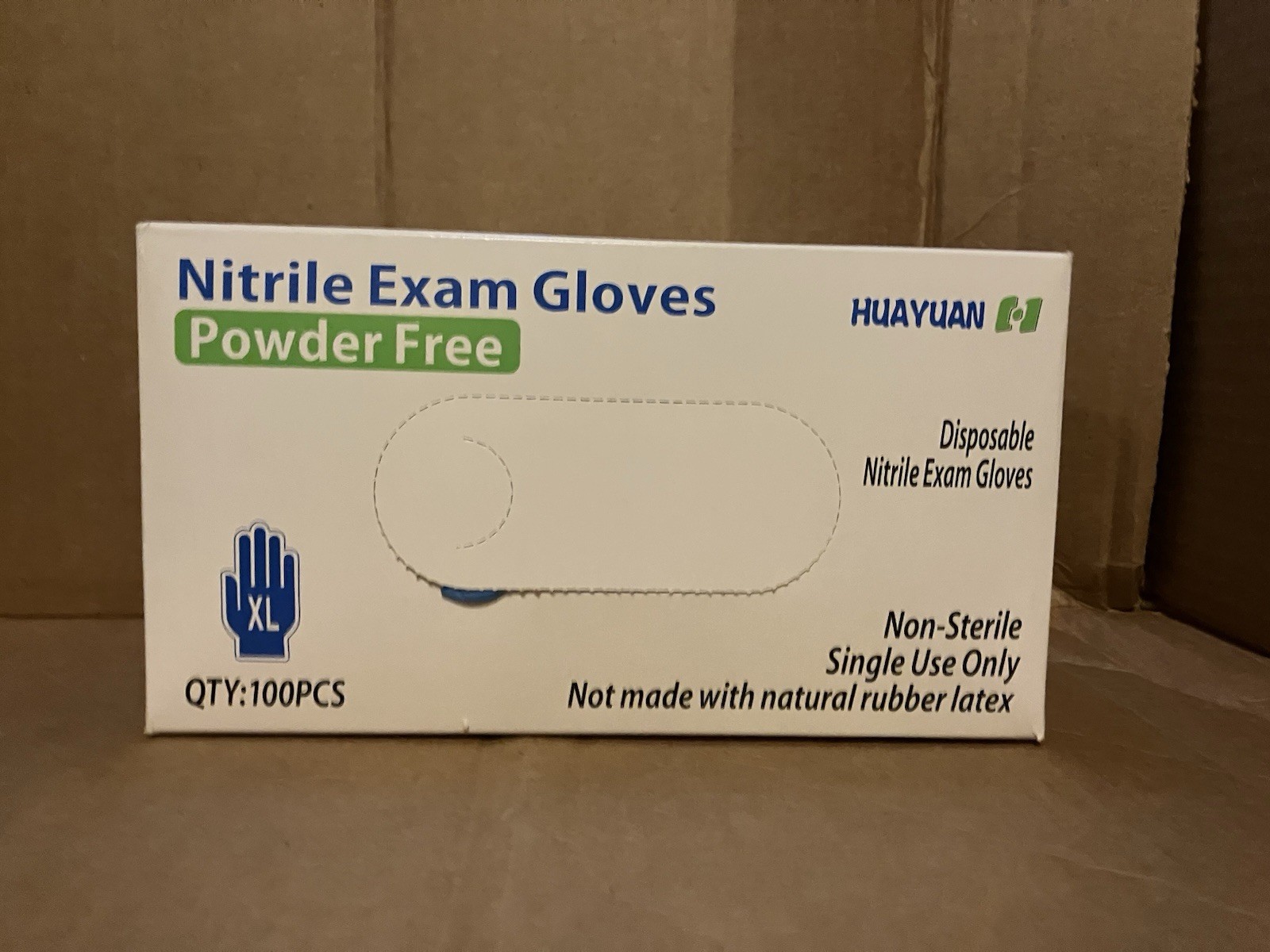Medical Nitrile Exam Gloves 100 PCs Powder-Free Food-Safe Disposable Glove